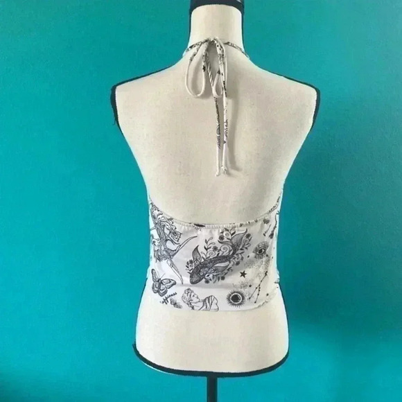 ⭐️ Ginger G halter black and white top - Picture 2 of 3